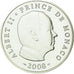 Monaco, 5 Euro, 50ème anniversaire du Prince Albert, 2008, BU, FDC, Zilver