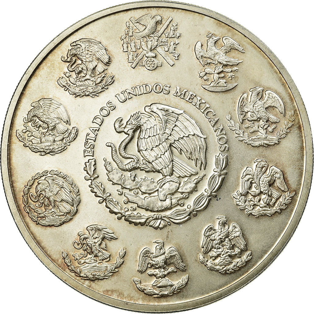 Moneda, México, 5 Onzas, 5 Troy Ounces of Silver, 1997, Mexico City, EBC