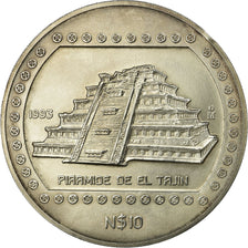 Coin, Mexico, 10 Nuevo Pesos, 1993, Mexico City, AU(55-58), Silver, KM:570