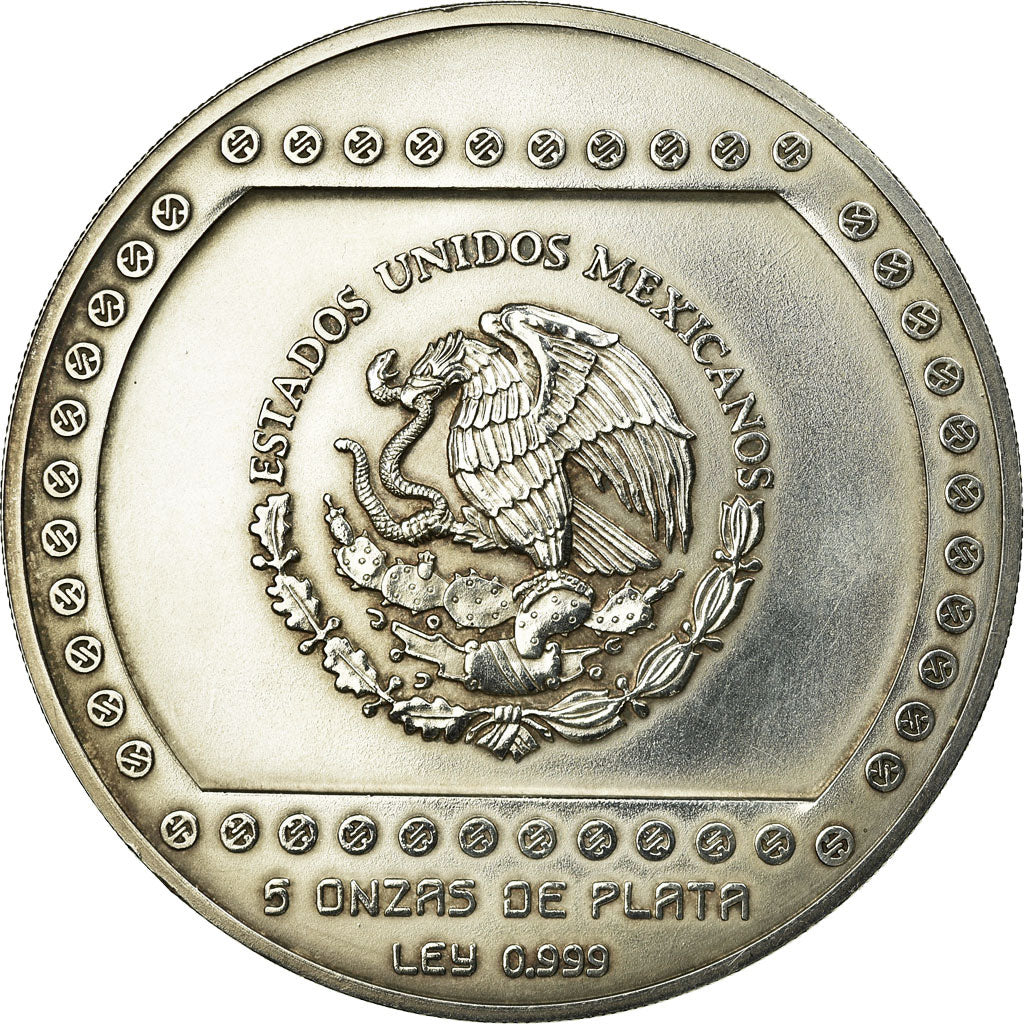 Coin, Mexico, 10 Nuevo Pesos, 1993, Mexico City, AU(55-58), Silver, KM:570
