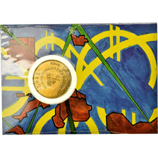 França, 1/4 Euro, 1/4 euro des Enfants, 2002, BU, MS(65-70), Alumínio-Bronze