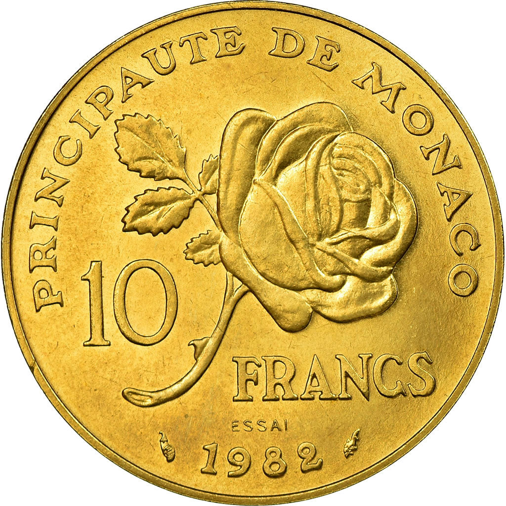 Coin, Monaco, Rainier III, 10 Francs, 1982, ESSAI, MS(65-70)