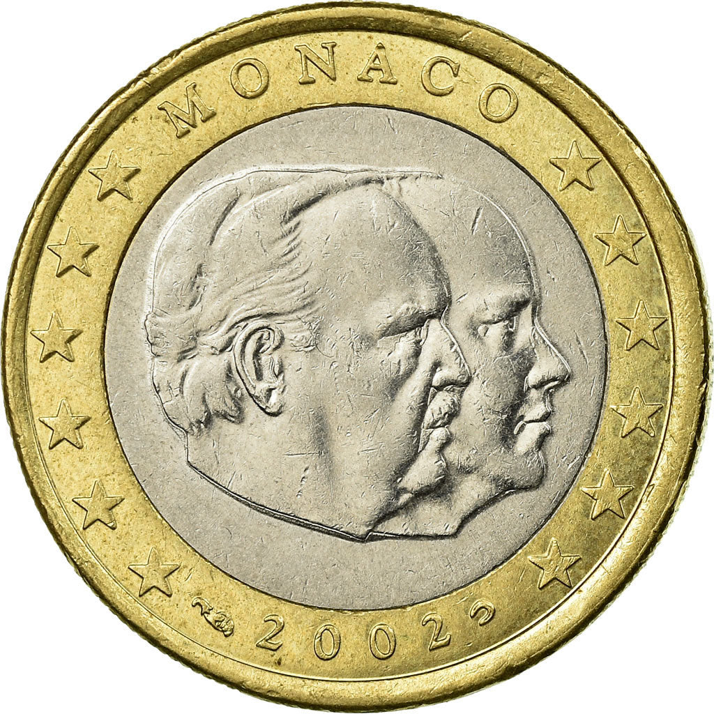 Monaco, Euro, 2002, EF(40-45), Bi-Metallic, Gadoury:MC178, KM:173