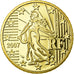 France, 50 Euro Cent, 2007, BE, MS(65-70), Brass, KM:1412