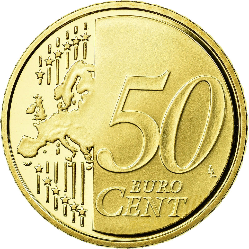 France, 50 Euro Cent, 2007, BE, MS(65-70), Brass, KM:1412