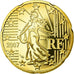 França, 20 Euro Cent, 2007, BE, MS(65-70), Latão, KM:1411