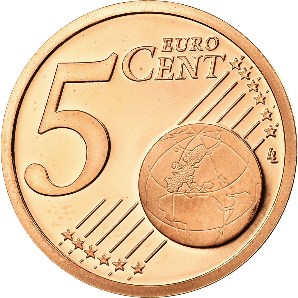 France, 5 Euro Cent, 2007, BE, MS(65-70), Copper Plated Steel, KM:1284
