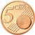França, 5 Euro Cent, 2007, BE, MS(65-70), Aço Cromado a Cobre, KM:1284