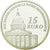 França, 15 Euro, Le Panthéon, 2007, BE, MS(65-70), Prata, KM:A1450