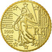 França, 50 Euro Cent, 2009, BE, MS(65-70), Latão, KM:1412