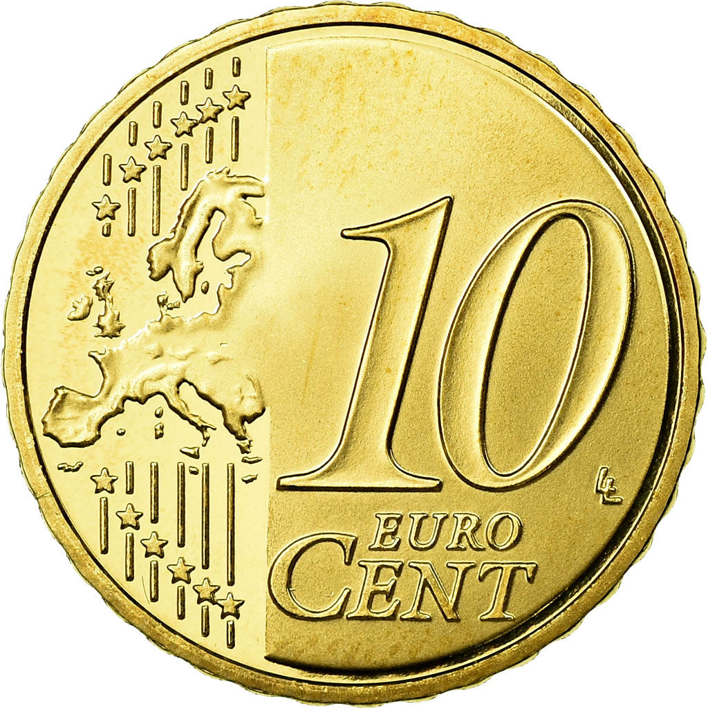 Francia, 10 Euro Cent, 2009, BE, FDC, Ottone, KM:1410