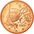 França, 2 Euro Cent, 2009, BE, MS(65-70), Aço Cromado a Cobre, KM:1283