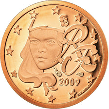 France, Euro Cent, 2009, BE, MS(65-70), Copper Plated Steel, KM:1282