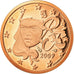 France, Euro Cent, 2009, BE, MS(65-70), Copper Plated Steel, KM:1282