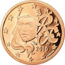 France, 5 Euro Cent, 2010, BE, MS(65-70), Copper Plated Steel, KM:1284
