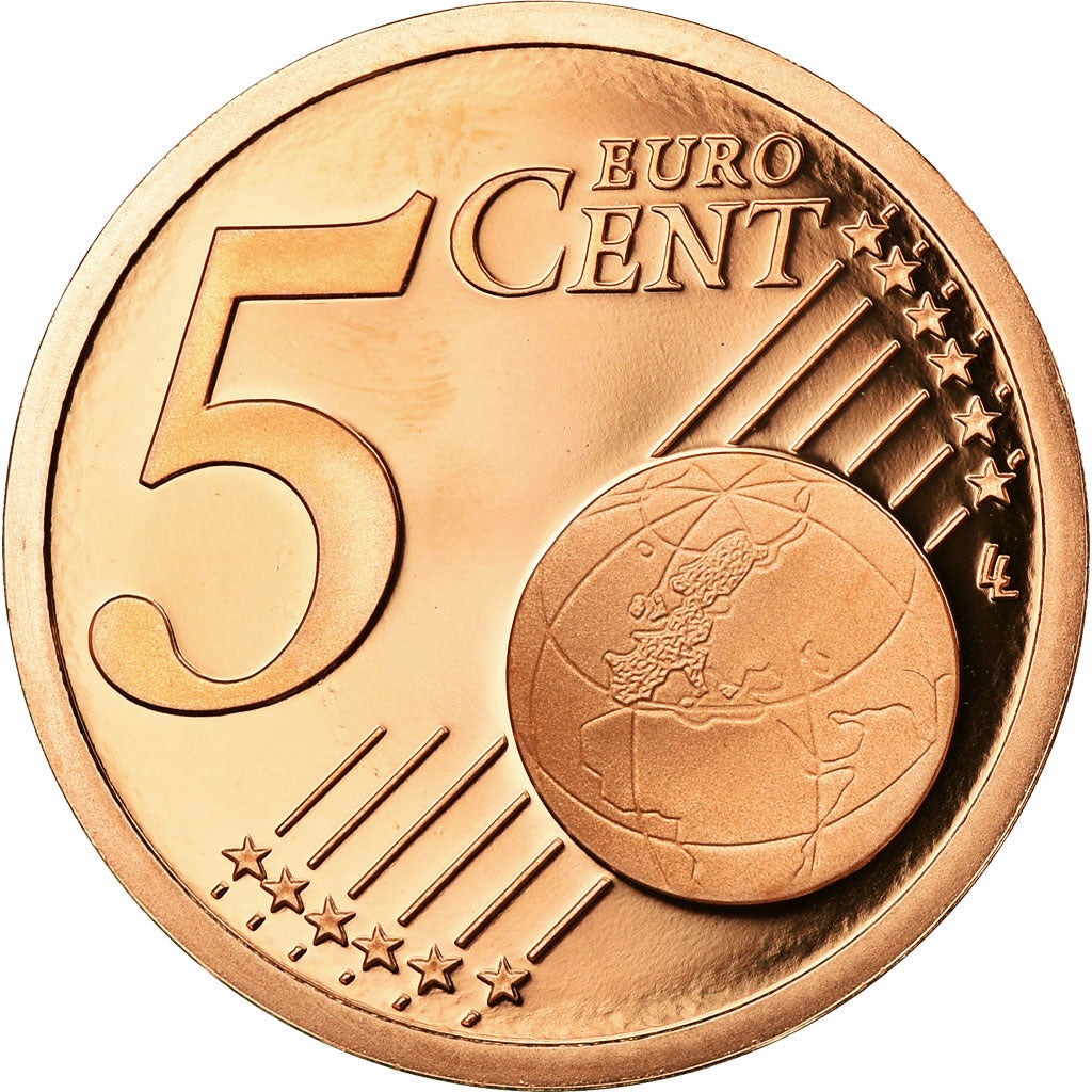 France, 5 Euro Cent, 2010, BE, MS(65-70), Copper Plated Steel, KM:1284