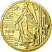 France, 10 Euro Cent, 2010, BE, MS(65-70), Brass, KM:1410