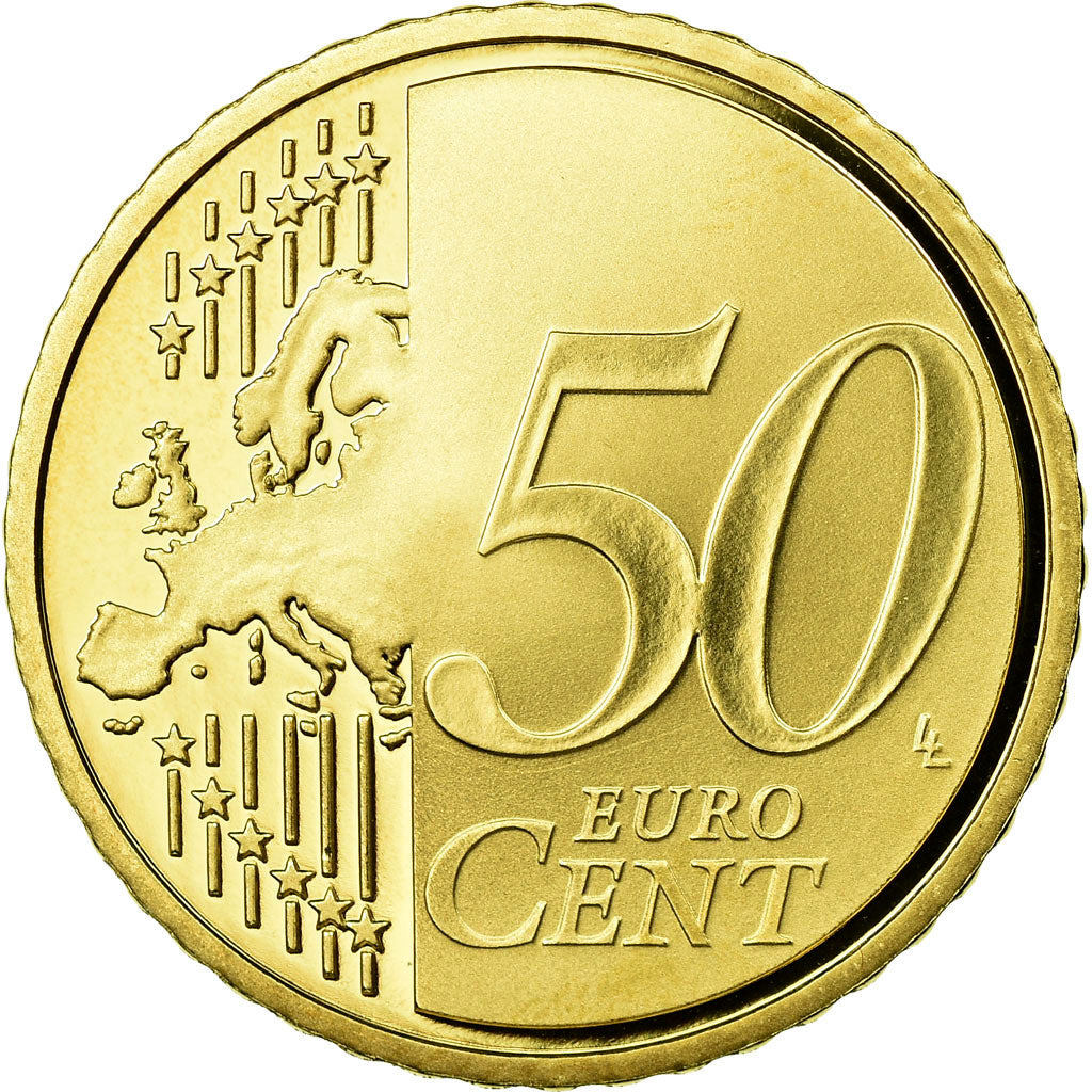 France, 50 Euro Cent, 2010, BE, MS(65-70), Brass, KM:1412