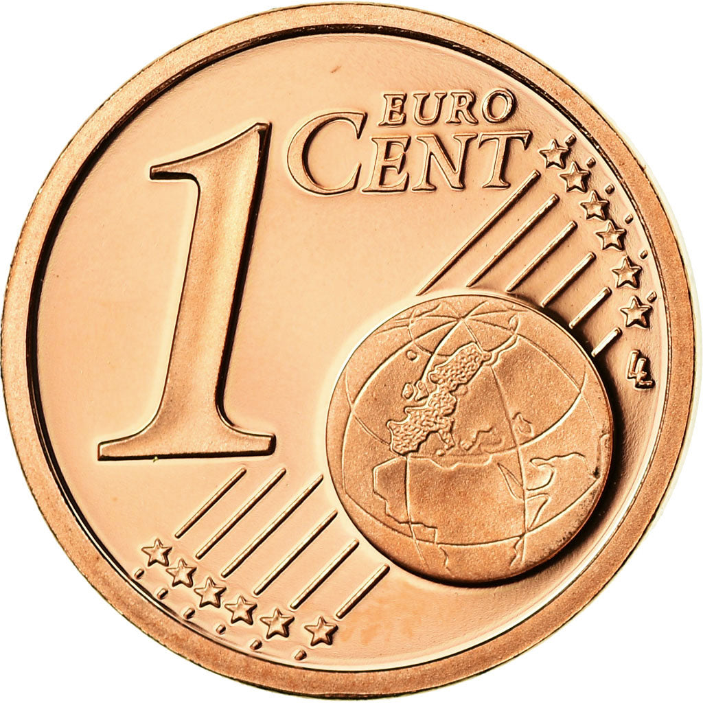 Francja, Euro Cent, 2008, Paris, BE, MS(65-70), Miedź platerowana stalą