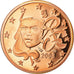 Francja, 2 Euro Cent, 2008, Paris, BE, MS(65-70), Miedź platerowana stalą