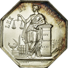 France, Token, Notary, MS(63), Silver, Lerouge:120a