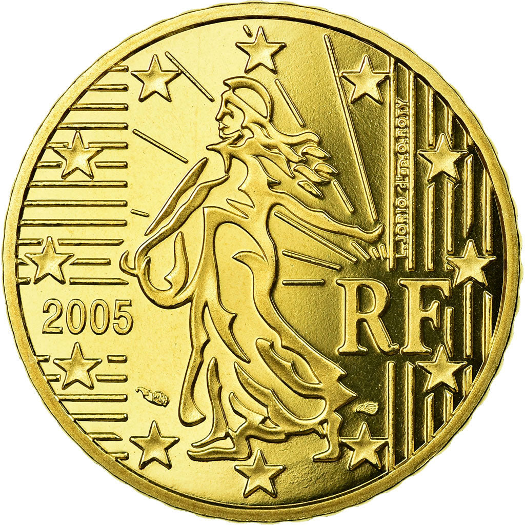 France, 50 Euro Cent, 2005, BE, MS(65-70), Brass, KM:1287
