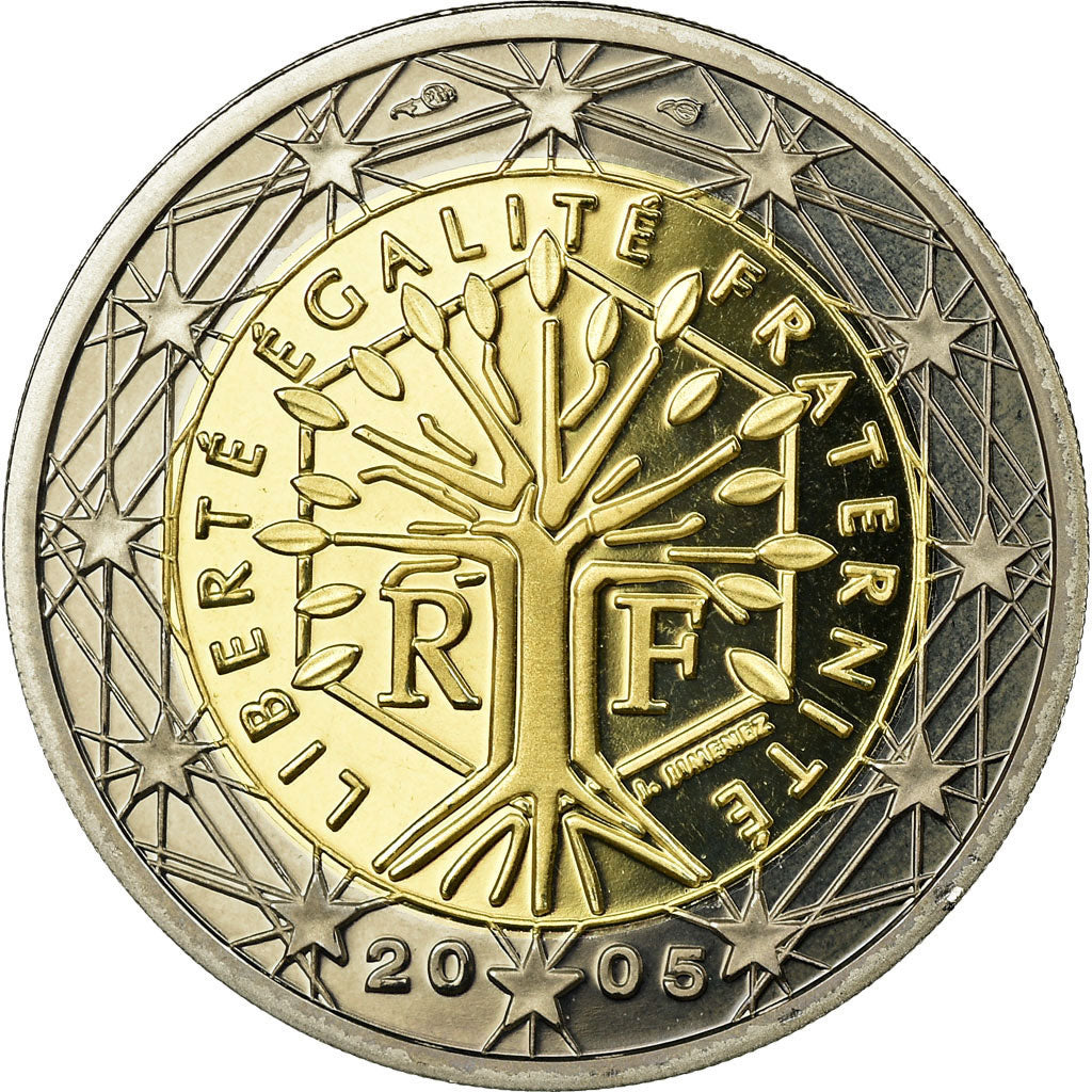 France, 2 Euro, 2005, BE, MS(65-70), Bi-Metallic, KM:1289
