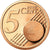 França, 5 Euro Cent, 2011, MS(65-70), Aço Cromado a Cobre, KM:1284