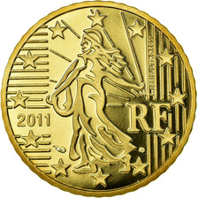 France, 50 Euro Cent, 2011, BE, MS(65-70), Brass, KM:1412