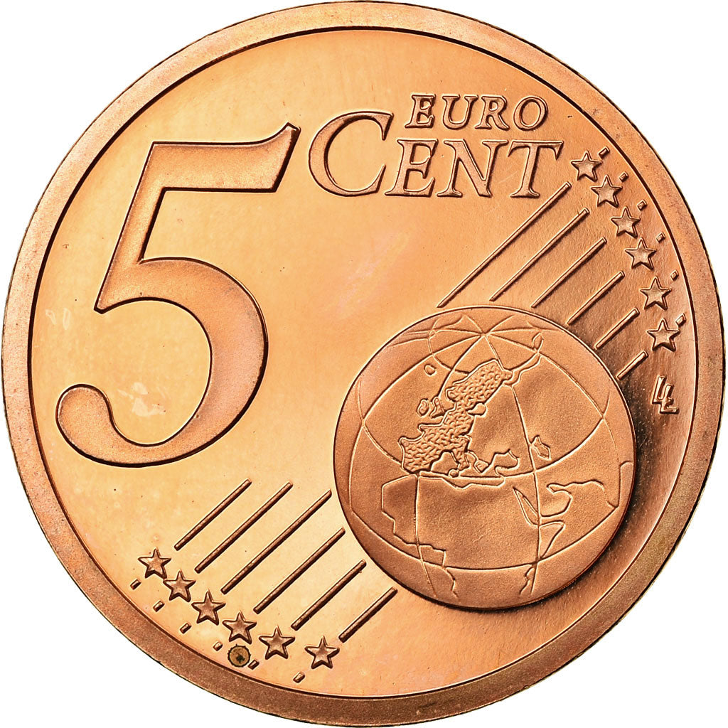 Francia, 5 Euro Cent, 2006, BE, FDC, Cobre chapado en acero, KM:1284