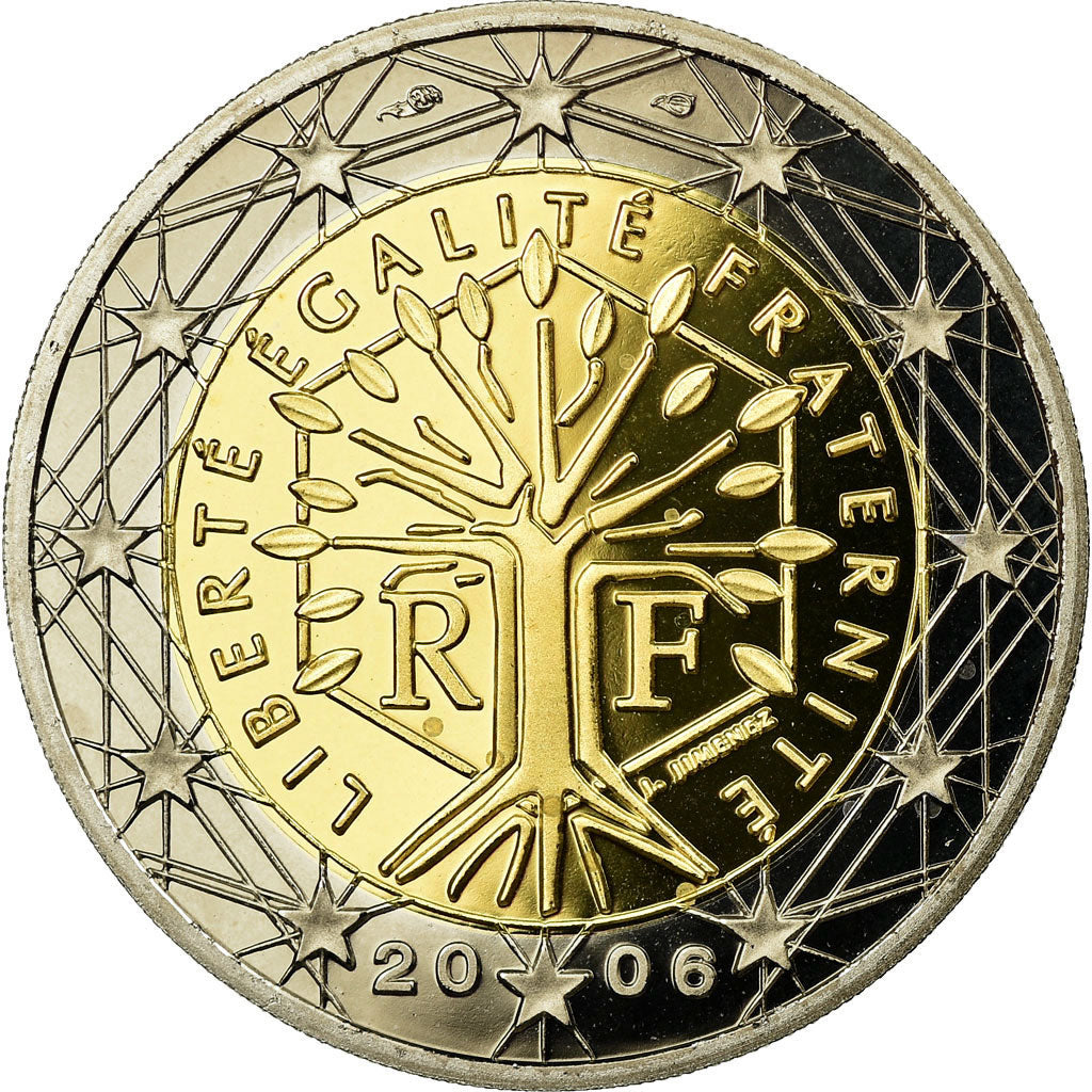 France, 2 Euro, 2006, BE, MS(65-70), Bi-Metallic, KM:1289