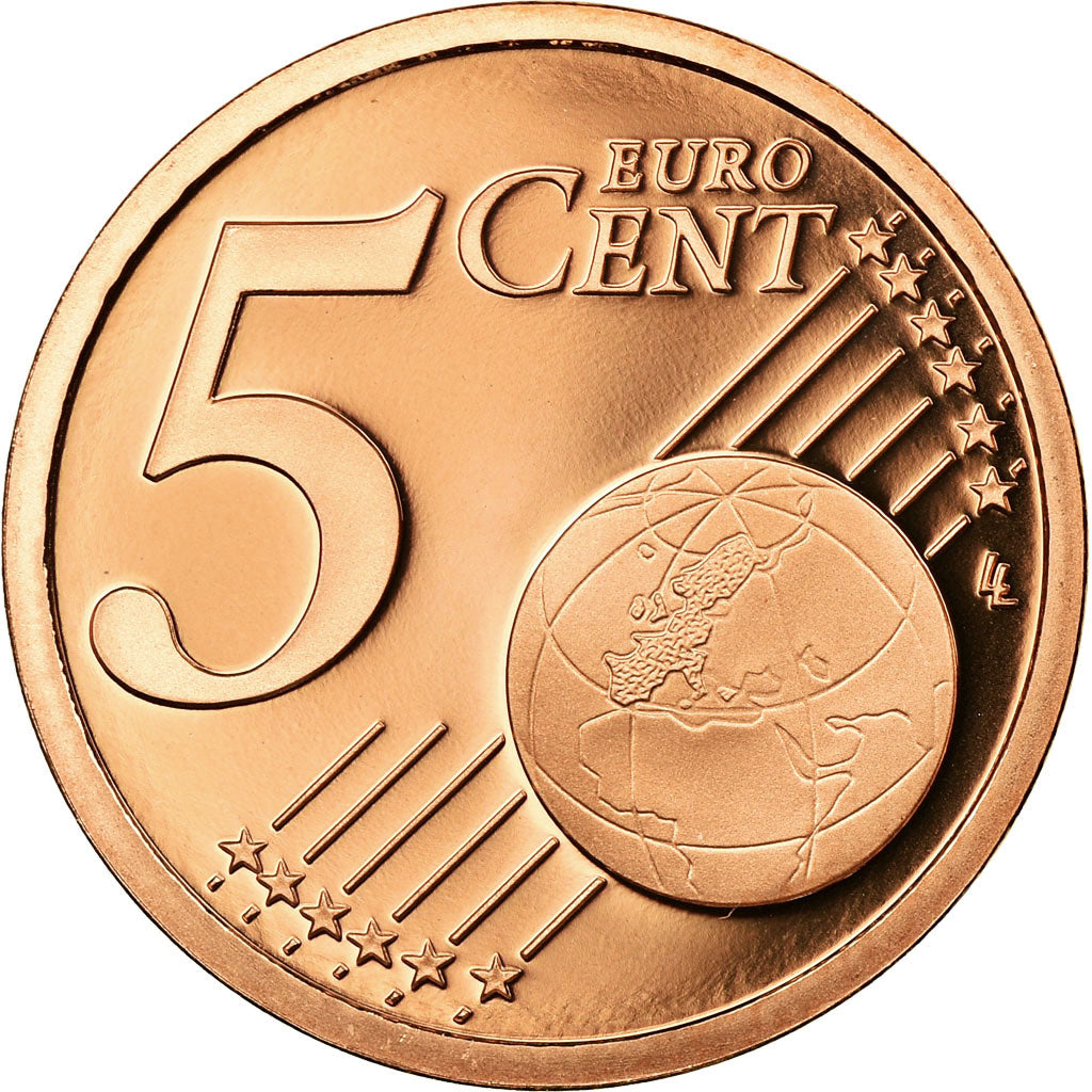 Francia, 5 Euro Cent, 2012, BE, FDC, Acciaio placcato rame, KM:1284