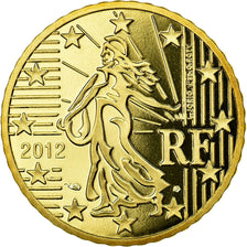 France, 50 Euro Cent, 2012, BE, MS(65-70), Brass, KM:1412