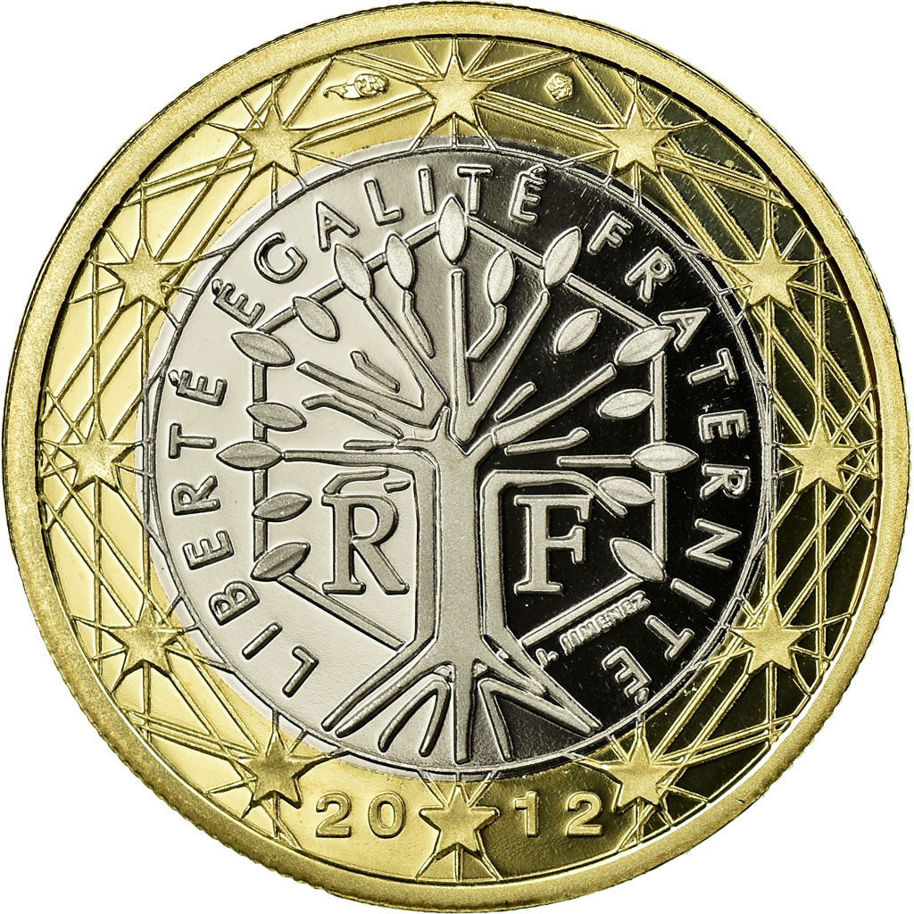 France, Euro, 2012, BE, MS(65-70), Bi-Metallic, KM:1413