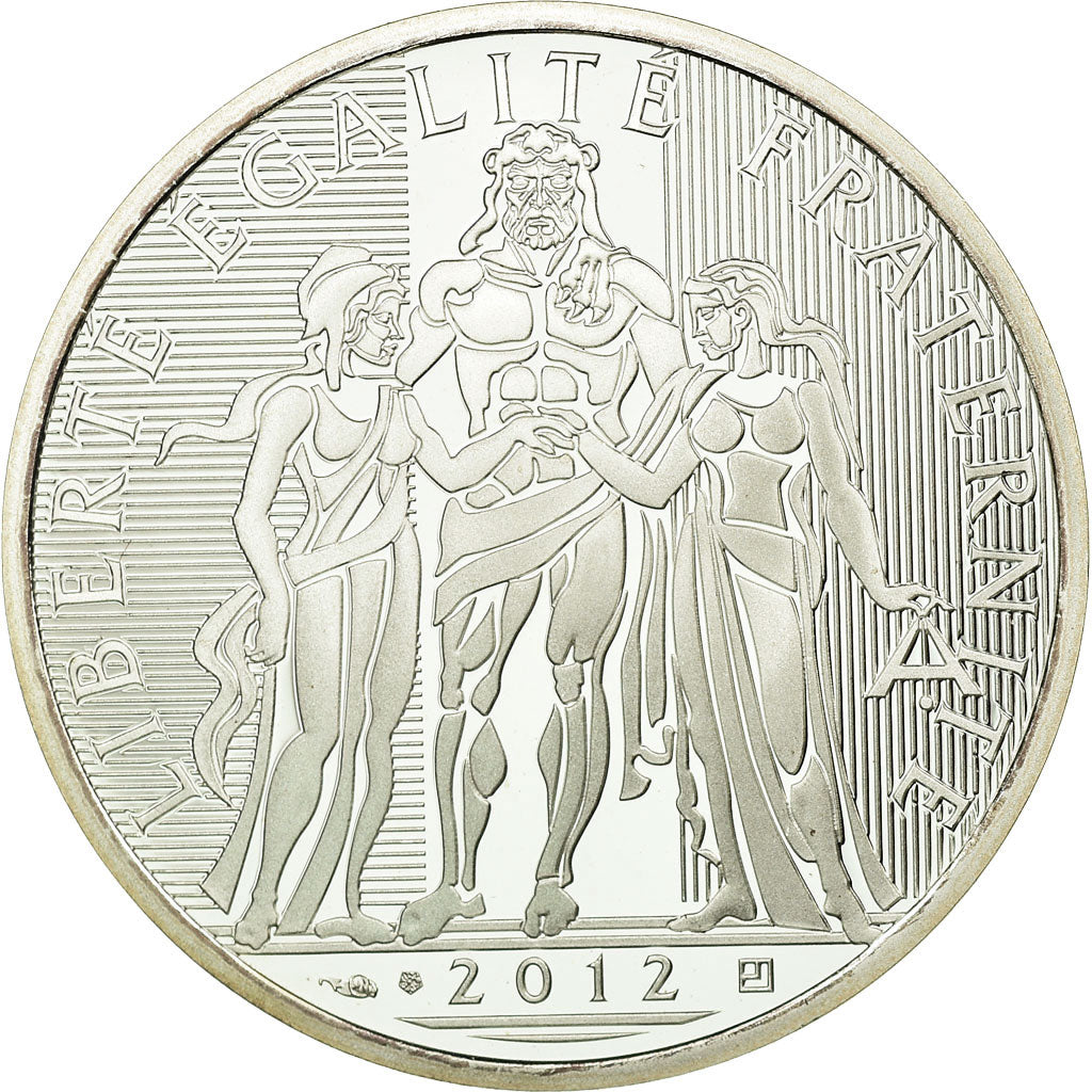 France, Hercule, 10 Euro, 2012, BE, MS(65-70), Silver, KM:2073