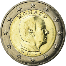 Monaco, 2 Euro, Prince Albert, 2012, AU(55-58), Bi-Metallic, KM:195