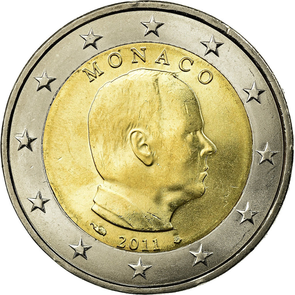Monaco, 2 Euro, Prince Albert, 2011, PR, Bi-Metallic, KM:195