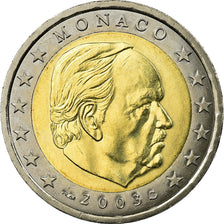 Monaco, 2 Euro, Prince Rainier III, 2003, AU(55-58), Bi-Metallic, KM:174