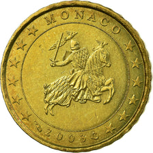 Monaco, 10 Euro Cent, 2003, VZ, Messing, KM:170