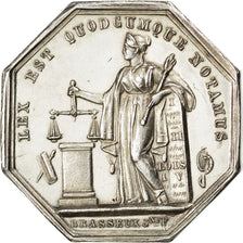 France, Notary, Token, AU(55-58), Silver, Lerouge #131, 12.74