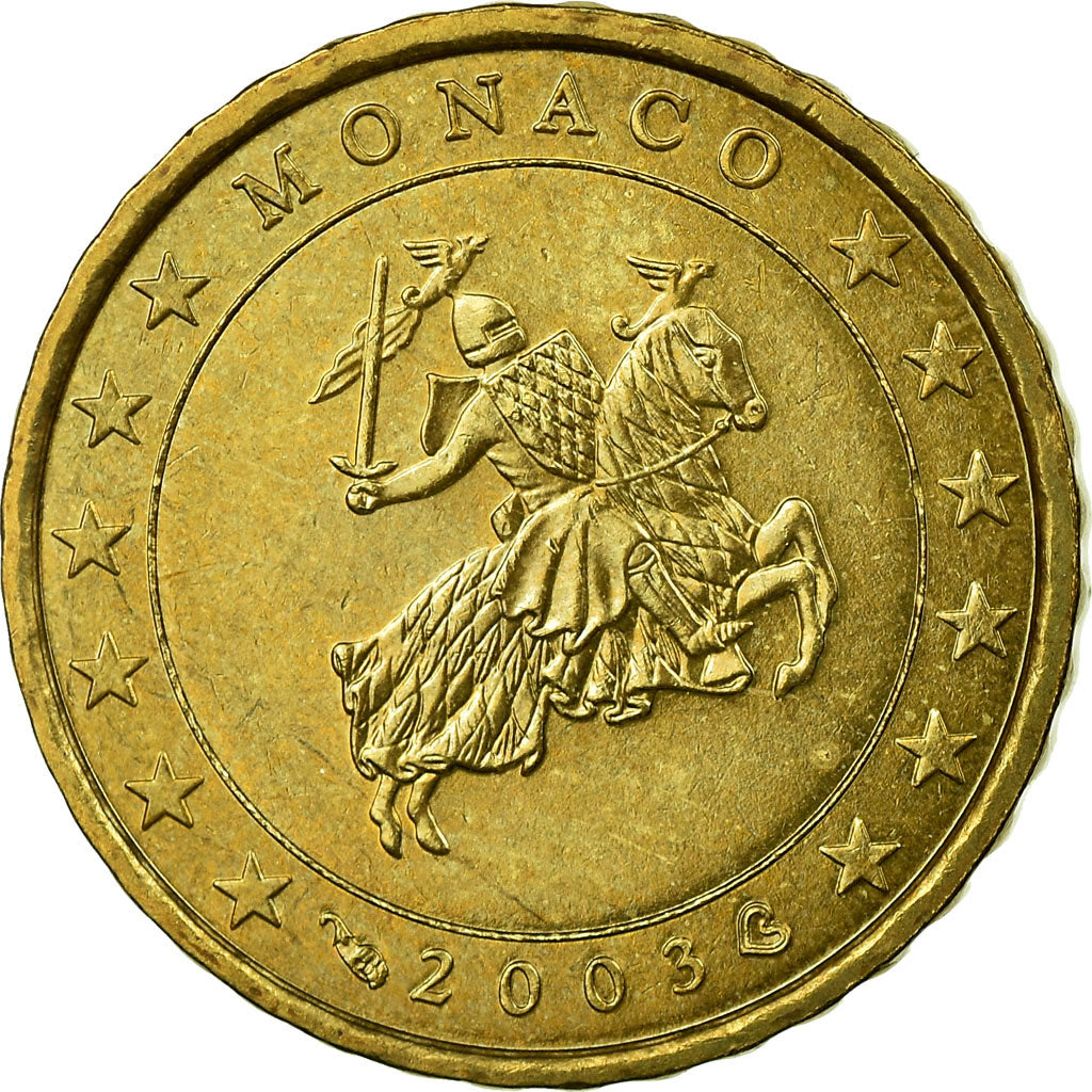 Monaco, 10 Euro Cent, 2003, SPL-, Ottone, KM:170