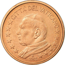 CIDADE DO VATICANO, 2 Euro Cent, 2002, MS(63), Aço Cromado a Cobre, KM:342