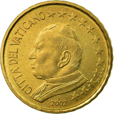 VATICAN CITY, 10 Euro Cent, 2002, MS(63), Brass, KM:344