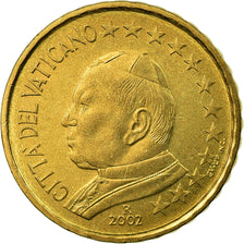 PAŃSTWO WATYKAŃSKIE, 10 Euro Cent, 2002, Rome, MS(63), Mosiądz, KM:344