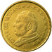 VATICAN CITY, 10 Euro Cent, 2002, MS(63), Brass, KM:344