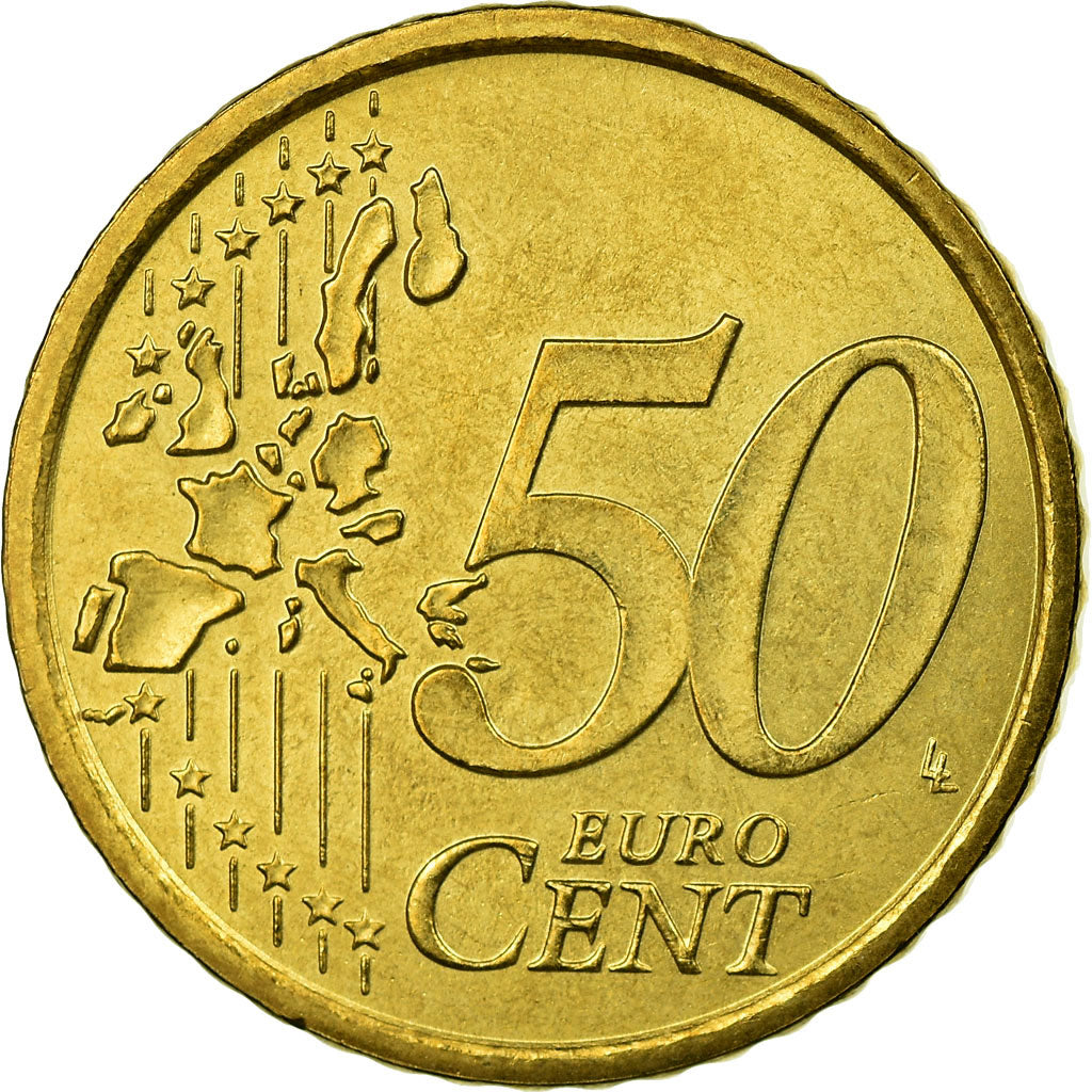 CITTÀ DEL VATICANO, 50 Euro Cent, 2002, SPL, Ottone, KM:346
