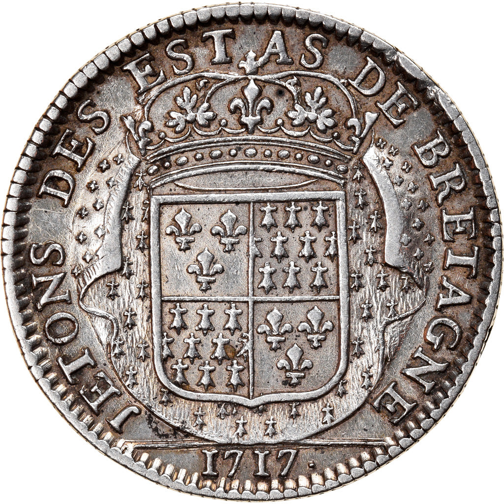 France, Token, Louis XV, États de Bretagne, Dinan, History, 1717, Jean Le