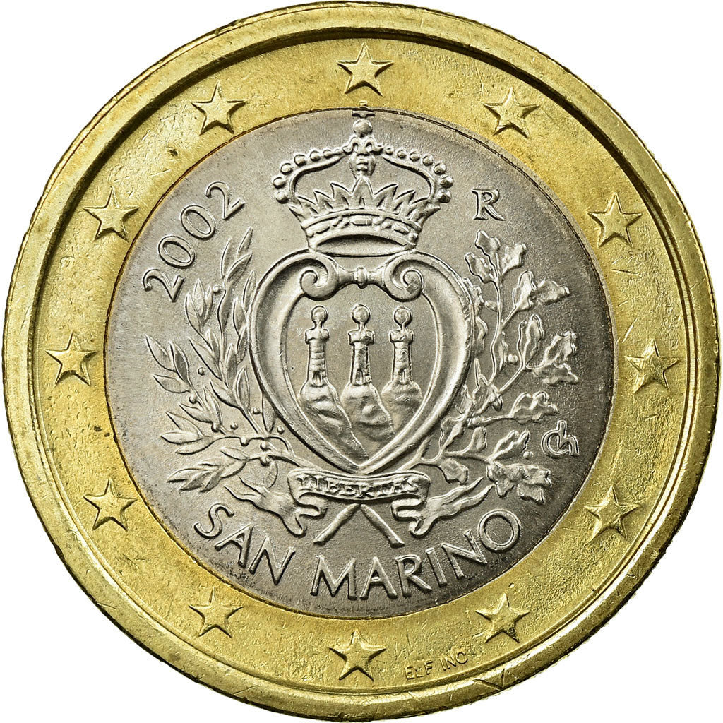 San Marino, Euro, 2002, UNC-, Bi-Metallic, KM:446