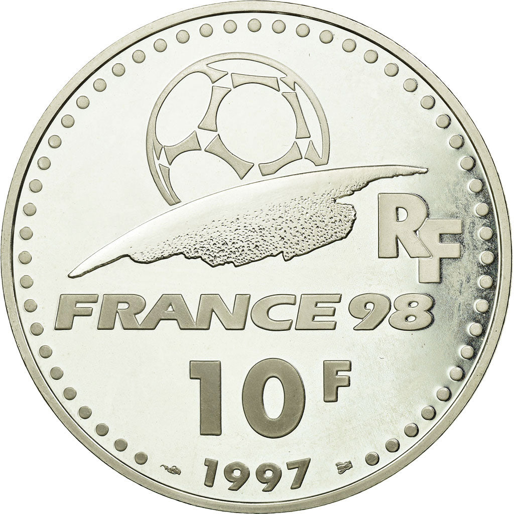 Moeda, França, Coupe du Monde - Angleterre, 10 Francs, 1997, Paris, AU(55-58)