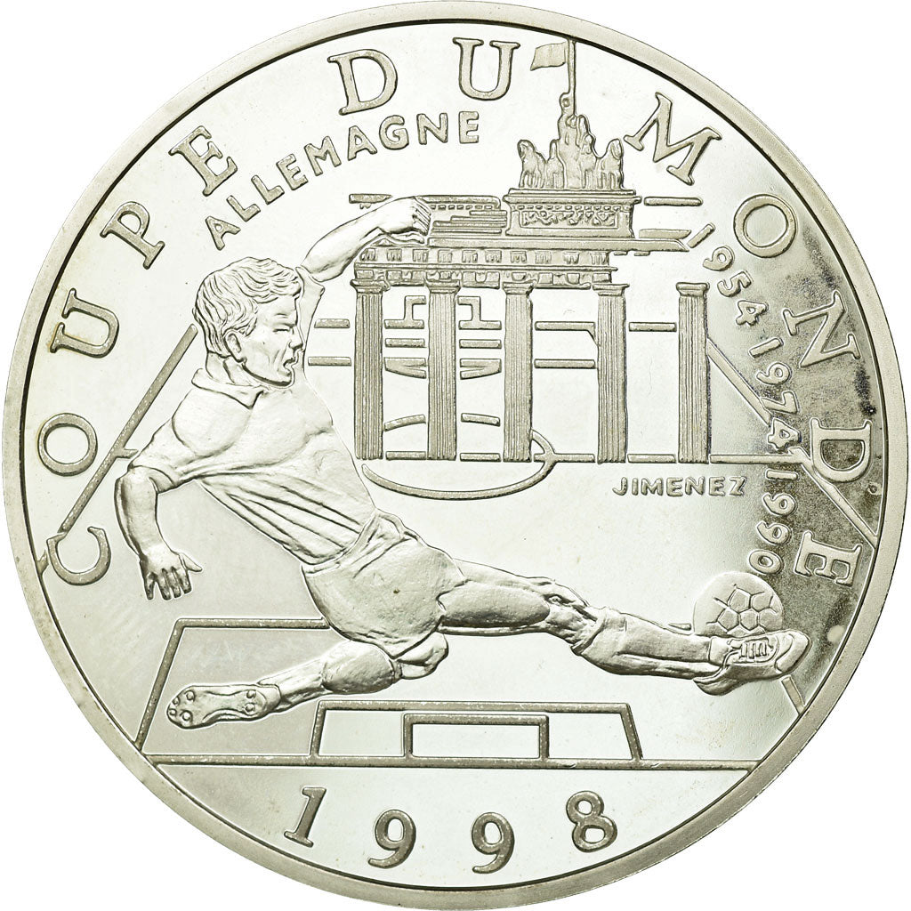 Münze, Frankreich, Coupe du Monde - Allemagne, 10 Francs, 1997, Paris, BE, VZ